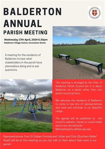 Annual Parish Meeting invite - Annual Parish Meeting - 17th April 6.30pm