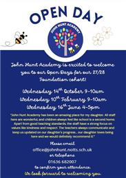 John Hunt Academy Open Days